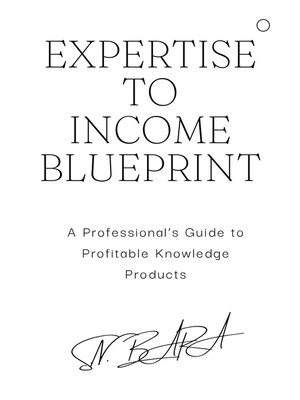 cover image of Expertise to Income Blueprint